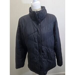 Columbia Woman's Hooded Black Winter Jacket Size Large